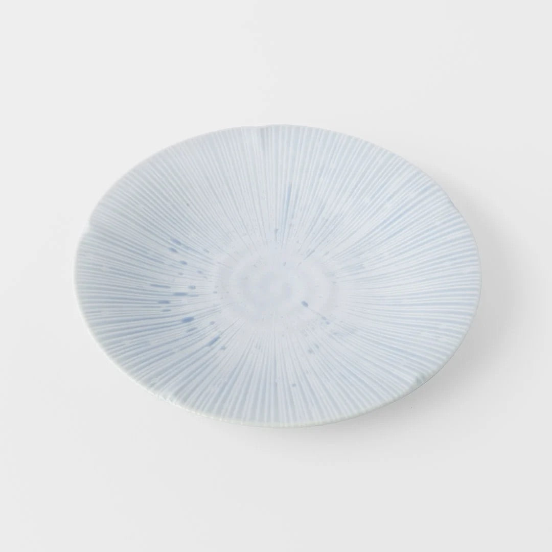 Premium 22cm Ice Blue Glaze Ceramic Side Plate Dishwasher Microwave Safe