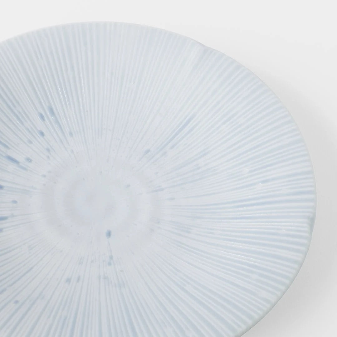 Premium 22cm Ice Blue Glaze Ceramic Side Plate Dishwasher Microwave Safe