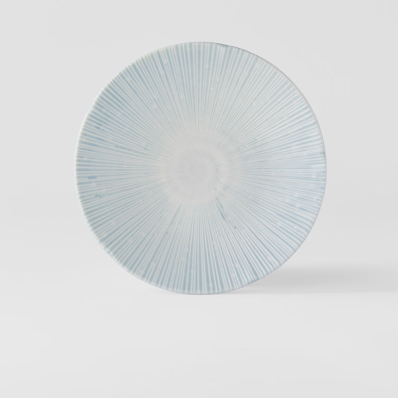 Premium 24.5cm Ice Blue Glaze Ceramic Dinner Plate Dishwasher Microwave Safe