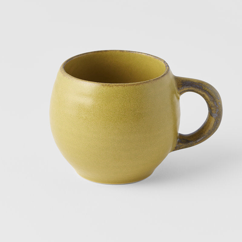 Premium 300ml Mustard Glaze Maru Ceramic Mug Dishwasher Microwave Safe