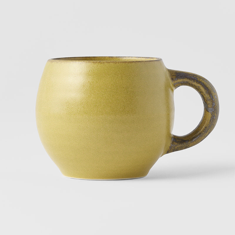 Premium 300ml Mustard Glaze Maru Ceramic Mug Dishwasher Microwave Safe