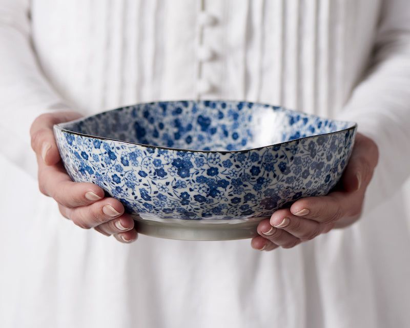 Dinner Plate 23cm Blue Daisy Glaze - SuperSaverAU - view 5