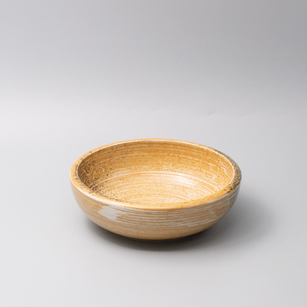 Premium 24cm Burnt Orange Glaze Ceramic Bowl 1800ml Dishwasher Microwave Safe