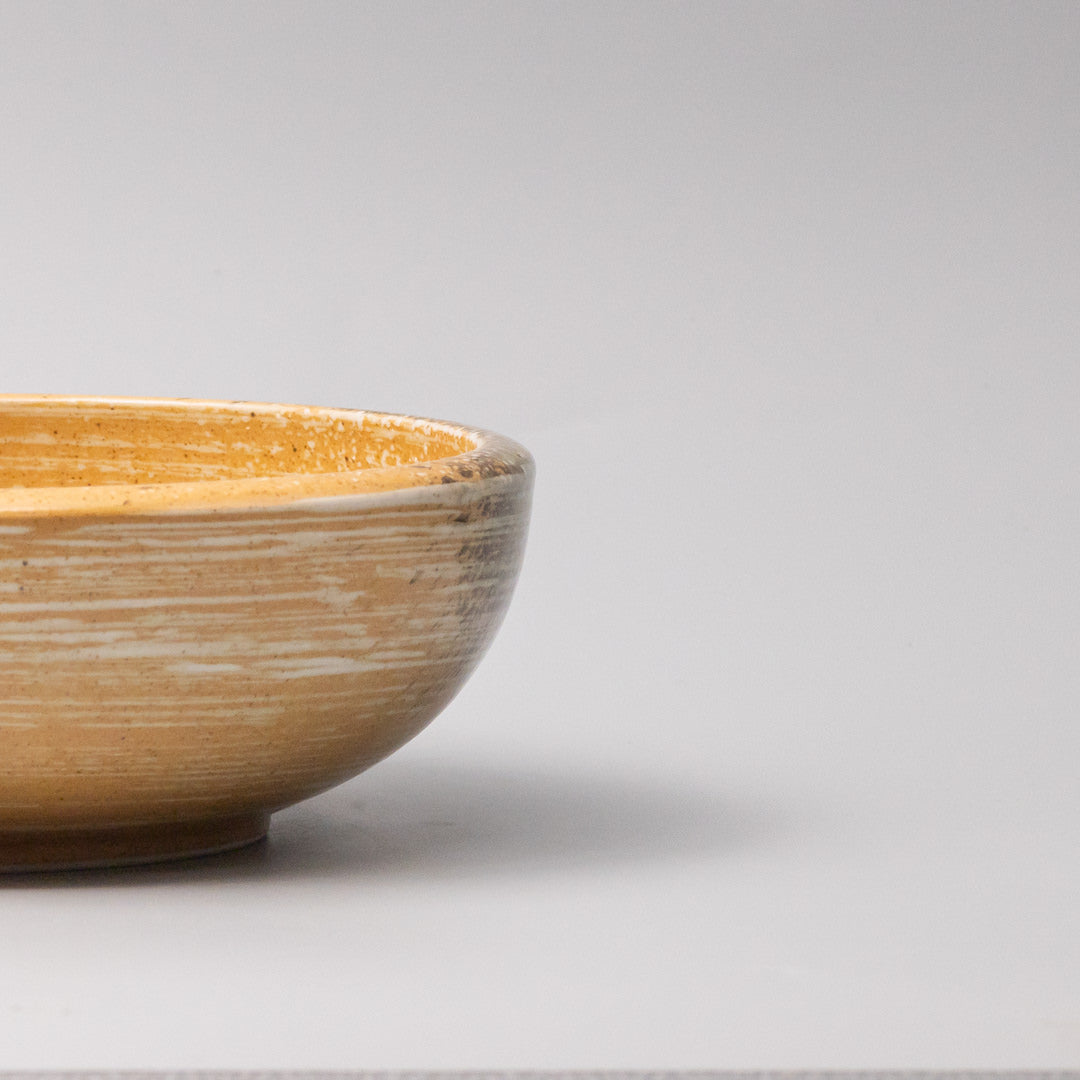 Premium 24cm Burnt Orange Glaze Ceramic Bowl 1800ml Dishwasher Microwave Safe