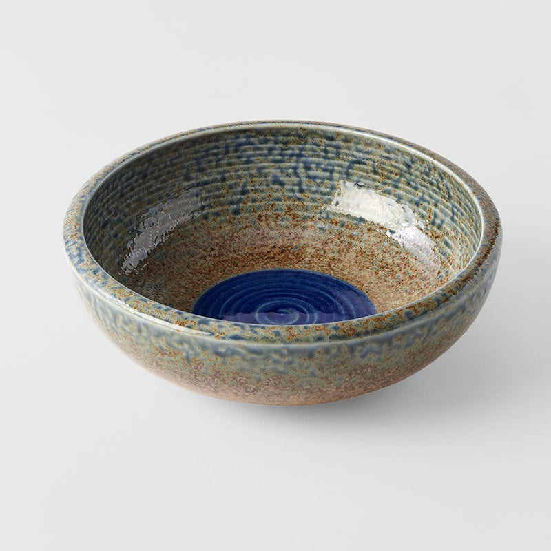 Premium 24cm Earth and Sky Glaze Thick Edge Ceramic Bowl 1800ml Dishwasher Microwave Safe