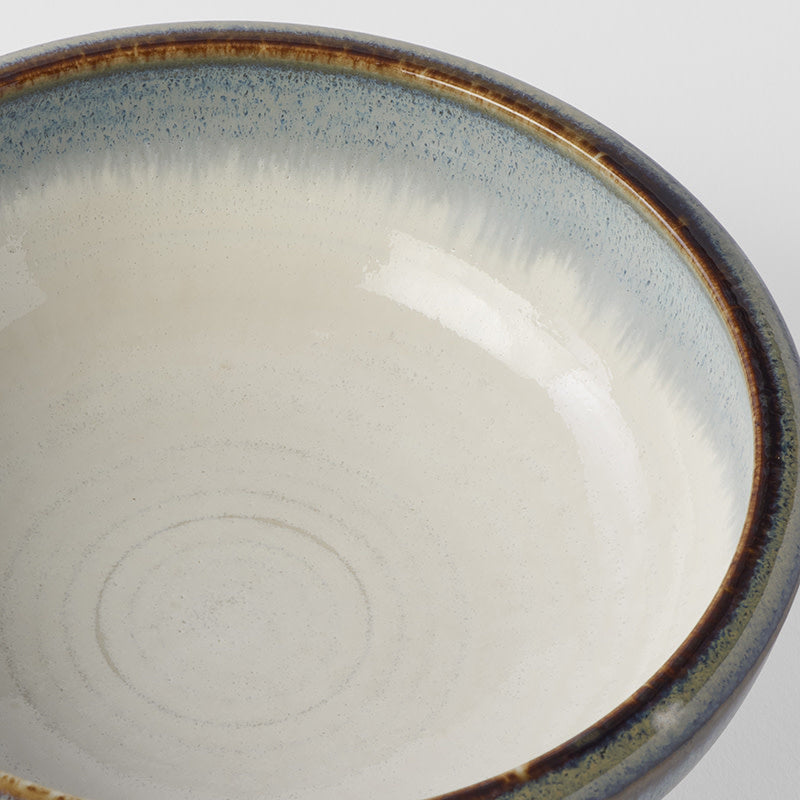 Premium 17cm Aurora Glaze Thick Edge Ceramic Bowl 500ml Dishwasher Microwave Safe