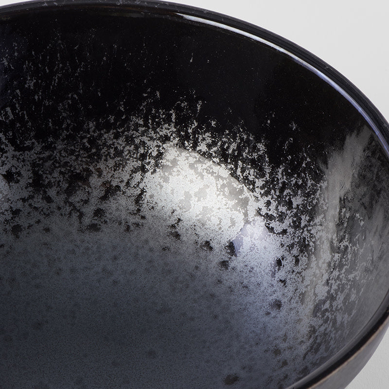 Premium Udon Bowl – Black Pearl Glaze 19.8cm