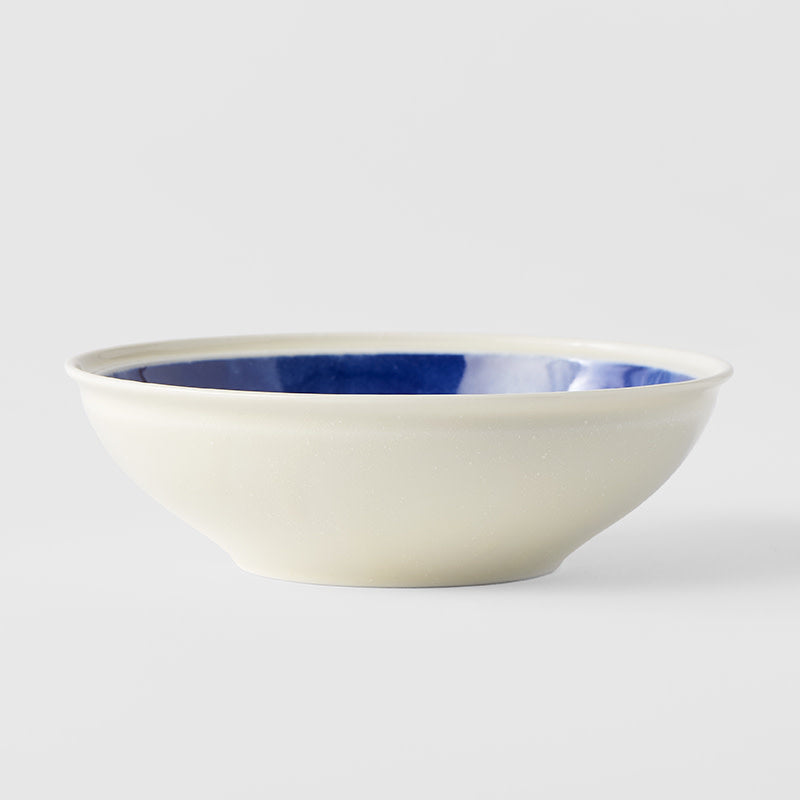 Premium 13.8cm Ocean Blue Glaze Ceramic Bowl 180ml Dishwasher Microwave Safe