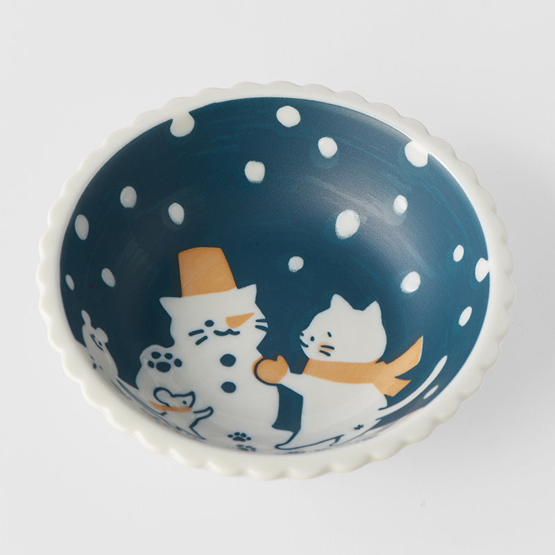 Premium Snow Cat Pasta Bowl - 14cm