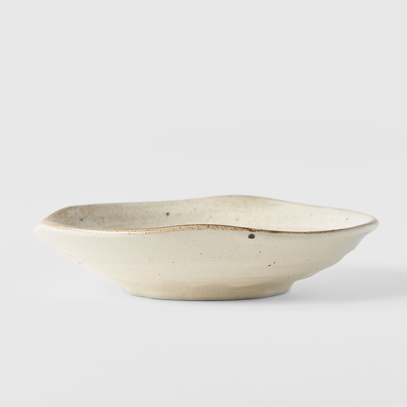 Premium 13cm Spiral Sand Glaze Organic Ceramic Plate Dishwasher Microwave Safe