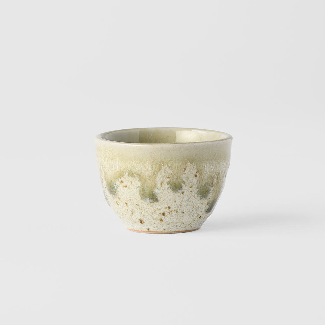 Premium 30ml Light Green Drip Glaze Ceramic Sake Cup Dishwasher Safe