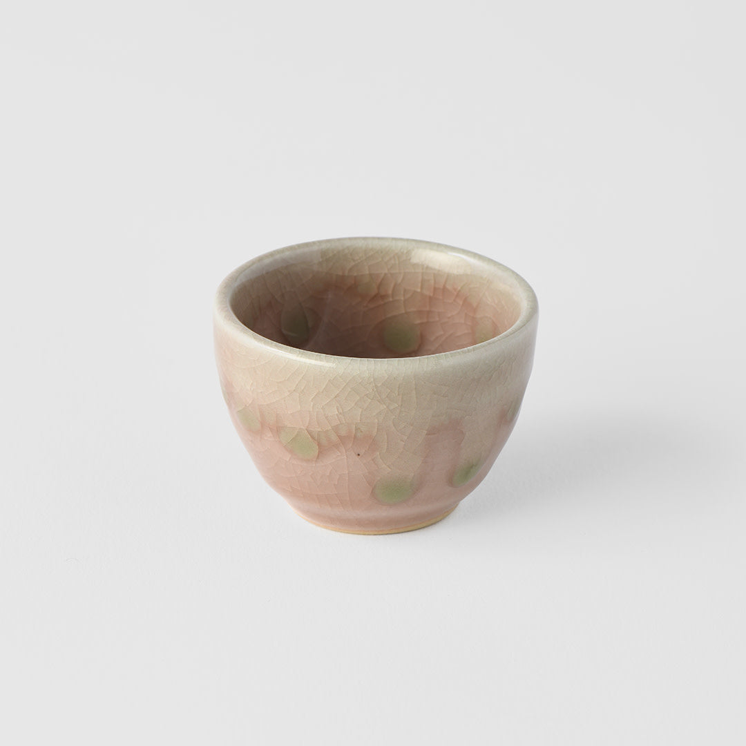 Premium 30ml Blush Pink Glaze Ceramic Sake Cup Dishwasher Safe