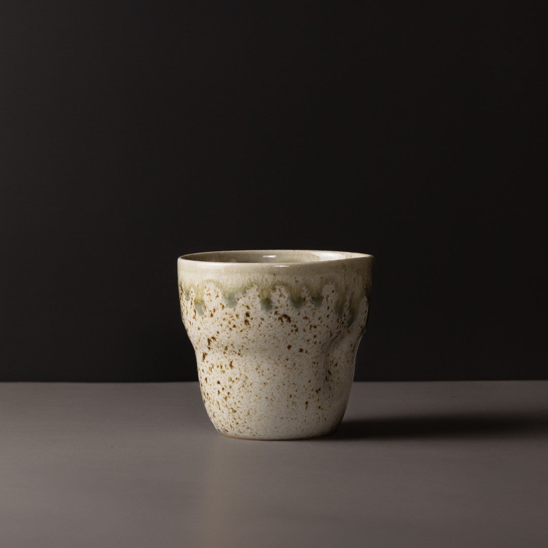 Premium 280ml Light Green Drip Glaze Yunomi Mug Japanese Ceramic Tea Cup