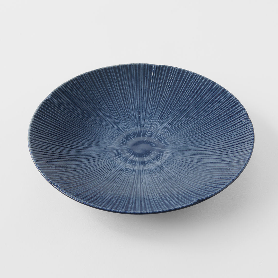 24.5cm Sapphire Glaze Ceramic Dinner Plate Dishwasher Microwave Safe