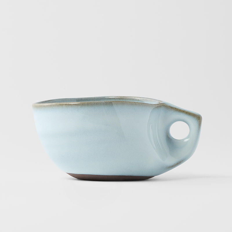 100ml Arc Ice Blue Glaze Ceramic Cup Small Tea Coffee Cup Dishwasher Microwave Safe