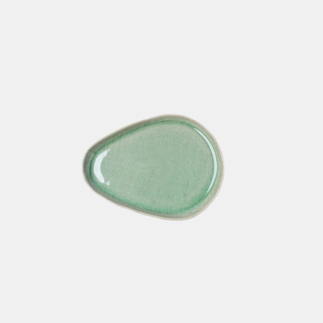 Premium Arc Green Glaze Ceramic Saucer Dishwasher Microwave Safe