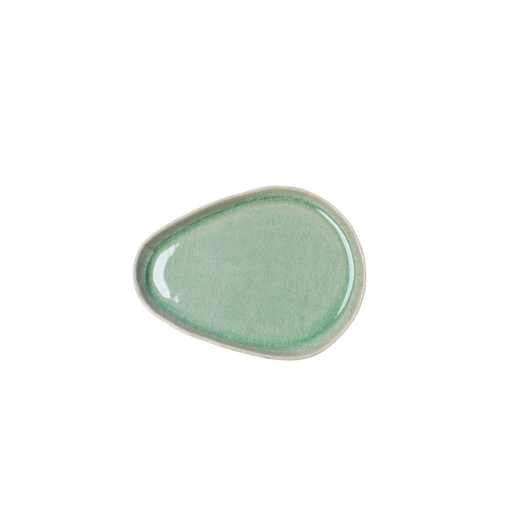 Premium Arc Green Glaze Ceramic Saucer Dishwasher Microwave Safe
