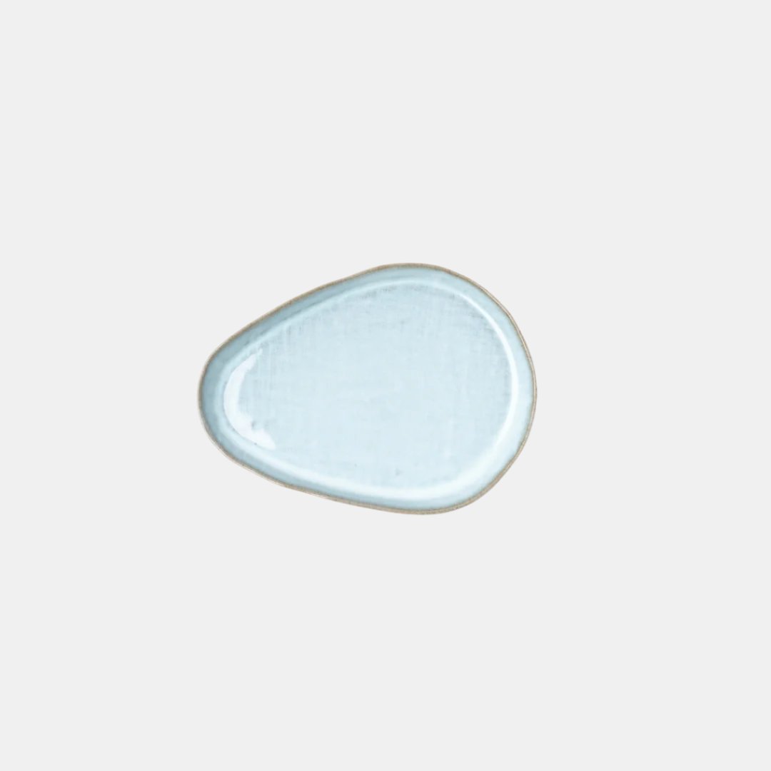 Premium Arc Cloud Blue Glaze Ceramic Saucer Dishwasher Microwave Safe