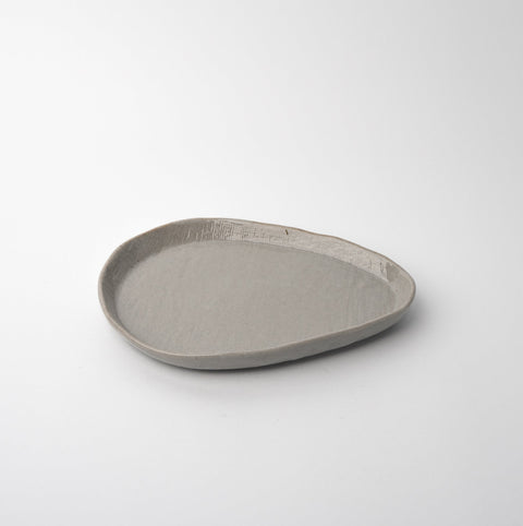 Premium Arc Grey Glaze Ceramic Saucer Dishwasher Microwave Safe