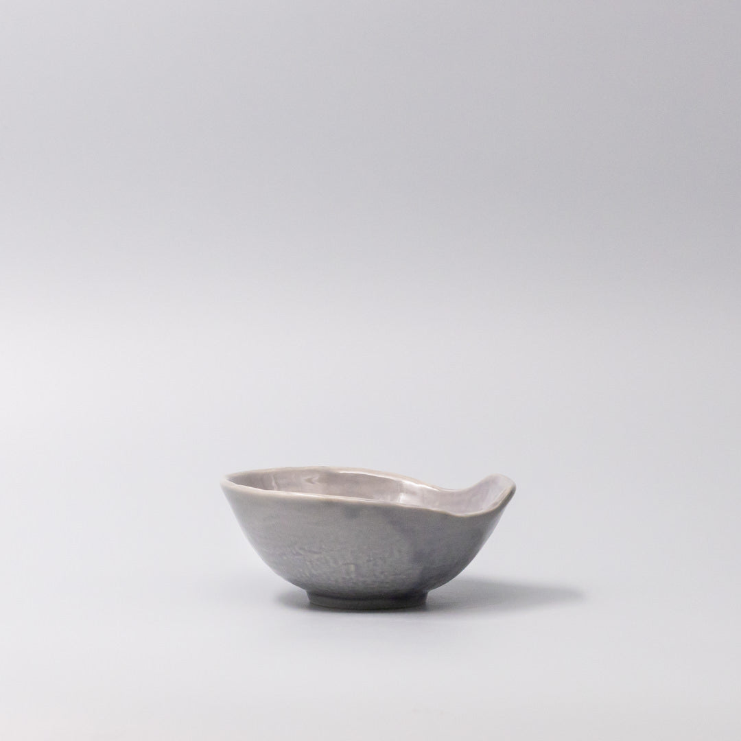 Premium Ceramic Bowl with Handle – Purple Amethyst Glaze 13 x 12.8cm