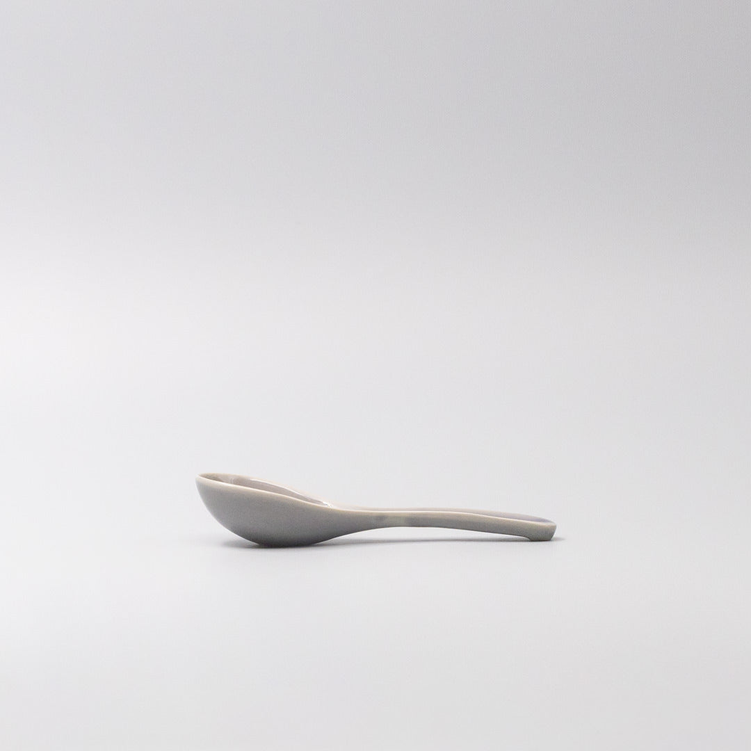 Premium Grey Glaze Ceramic Spoon – 16 x 3.2cm