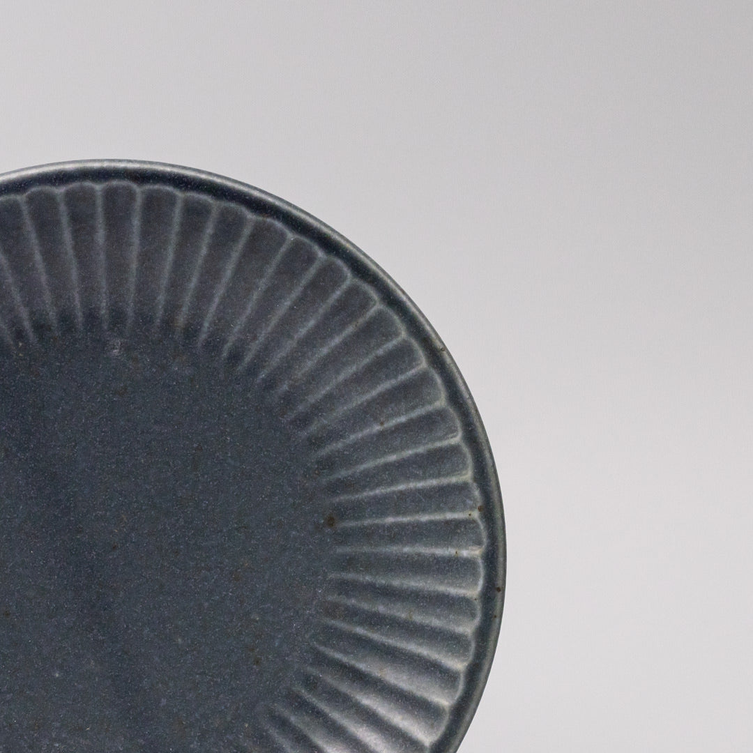 Premium 15.5cm Sunburst Dark Navy Glaze Ceramic Plate Dishwasher Microwave Safe