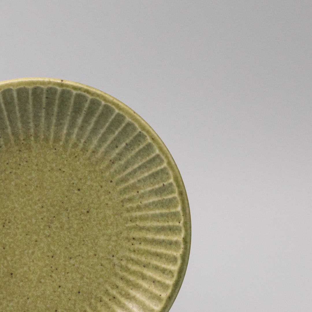 Premium Tapas Plate – Apple Green Glaze 15.5cm