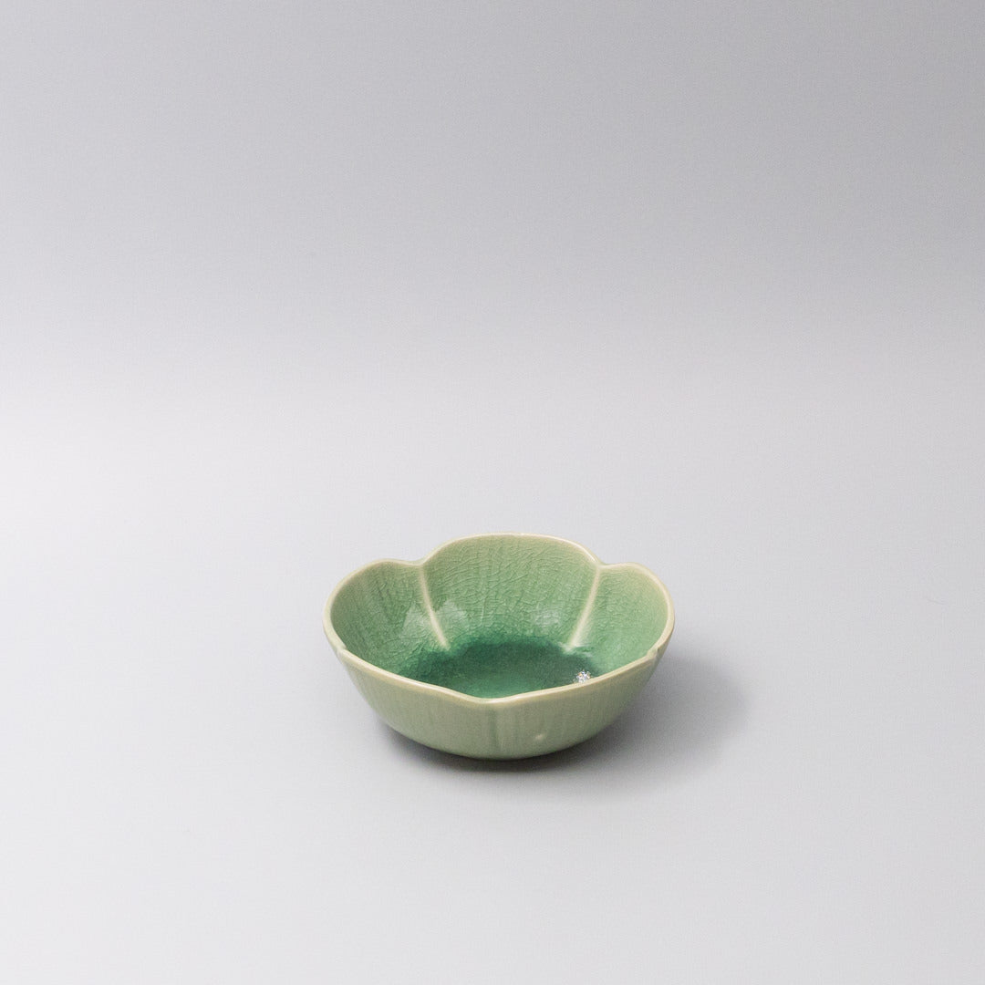 Premium 12.5cm Amane Emerald Glaze Ceramic Sauce Dish 180ml Dishwasher Microwave Safe