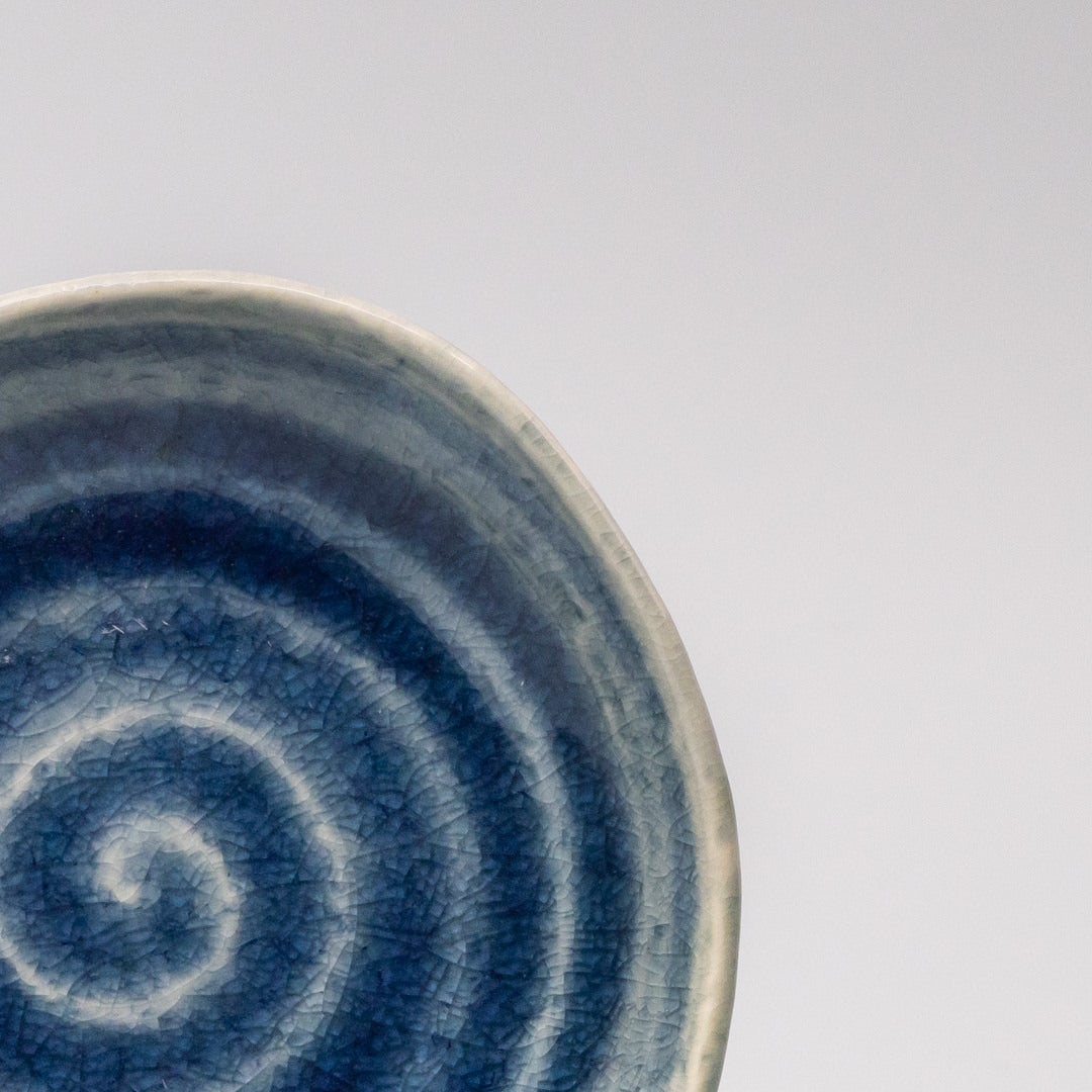 Premium Plate – Amane Sapphire Glaze 14cm