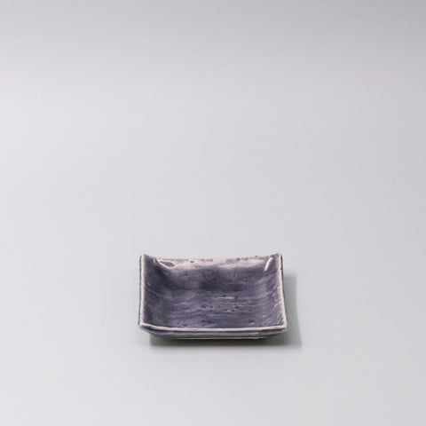 Sauce Dish 10cm Crackle Amethyst Glaze - SuperSaverAU - view 1