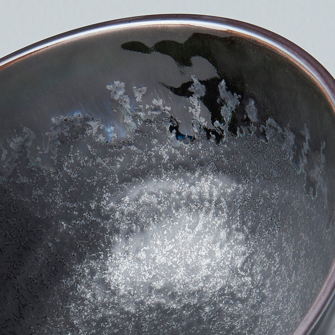 Premium Ceramic Udon Bowl – Black Matt & Shiny Glaze 800ml