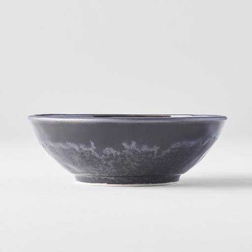 Premium Ceramic Bowl – Black Matt & Shiny Glaze 13.5cm, 200ml