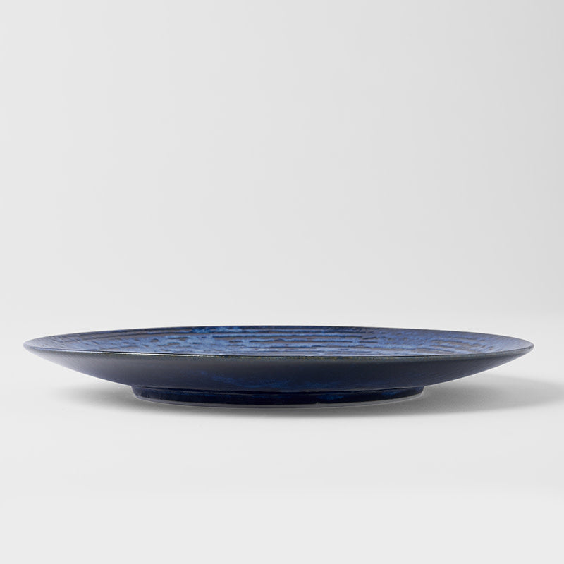 Premium 28.5cm Copper Swirl Glaze Ceramic Dinner Plate Dishwasher Microwave Safe