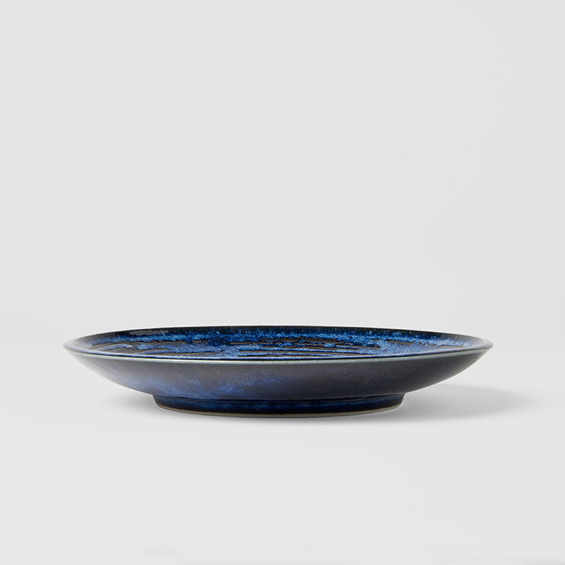 Premium 19.5cm Copper Swirl Glaze Ceramic Side Plate Dishwasher Microwave Safe