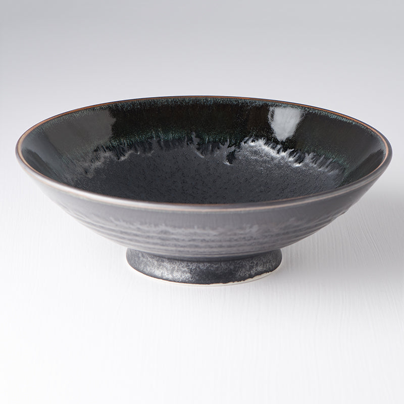 Premium Ceramic Ramen Bowl – Matt Black Glaze 24.5cm, 900ml