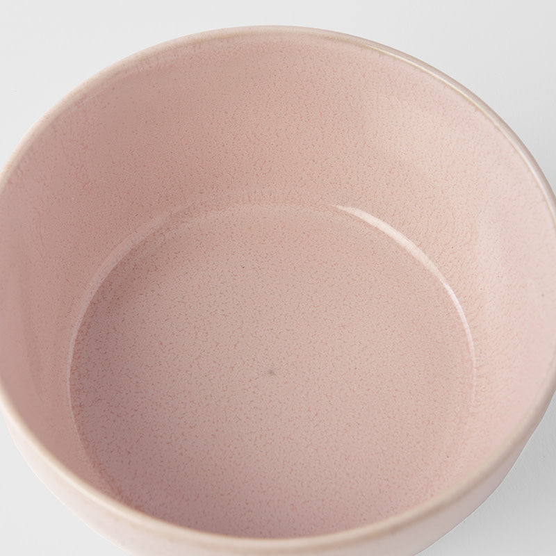 Premium 13cm Sakura Pink Glaze Ceramic Bowl with Lid 400ml Dishwasher Microwave Safe