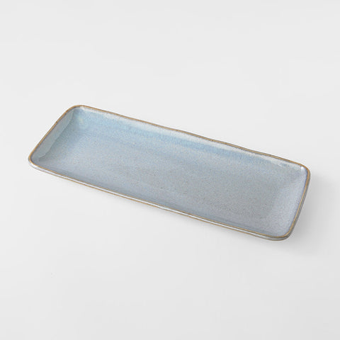 Premium 29cm Steel Grey Glaze Ceramic Sashimi Plate Dishwasher Microwave Safe