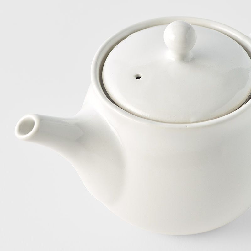 Teapot 400ml Matte White Glaze - SuperSaverAU - view 4