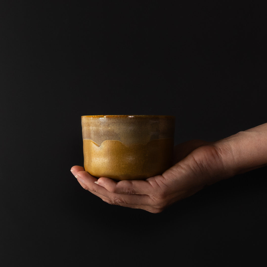 Premium Matcha Tea Bowl – Brown Caramel Finish 400ml