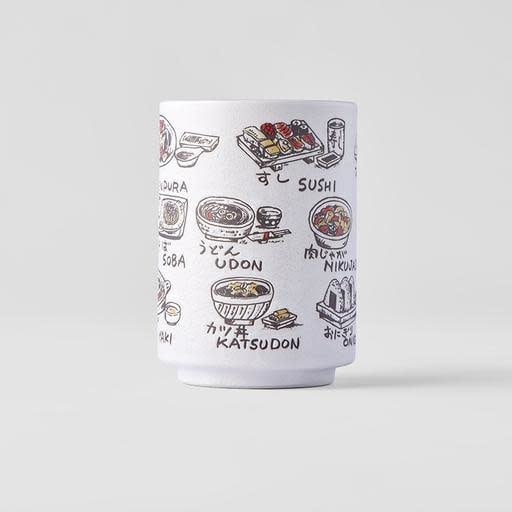 Premium Sushi Mug – White Food Design 250ml