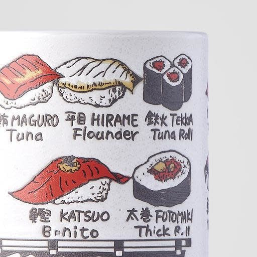 Premium Sushi Mug – White Sushi Piece Design 250ml