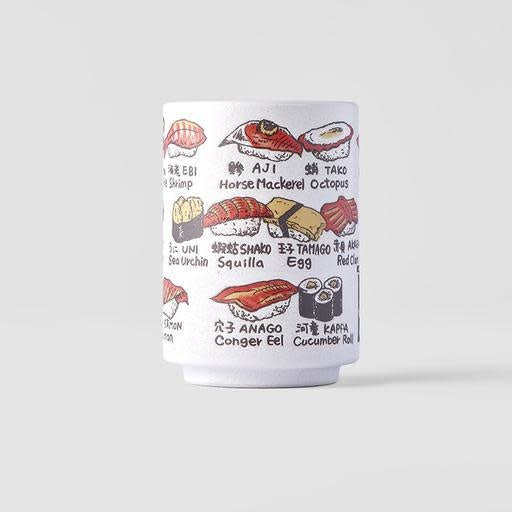 Premium Sushi Mug – White Sushi Piece Design 250ml