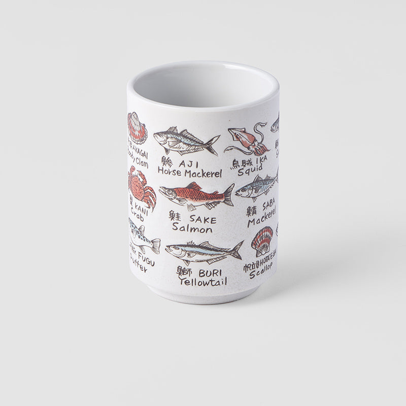 Premium Sushi Mug – White Fish Design 250ml