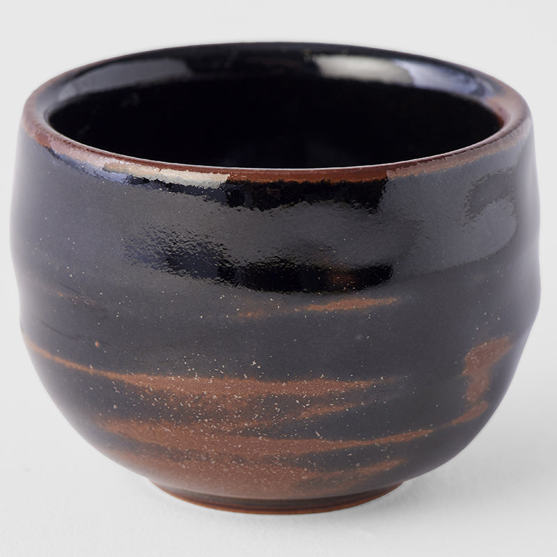 Premium 40ml Tenmokku Black Glaze Ochoko Ceramic Sake Cup Dishwasher Safe