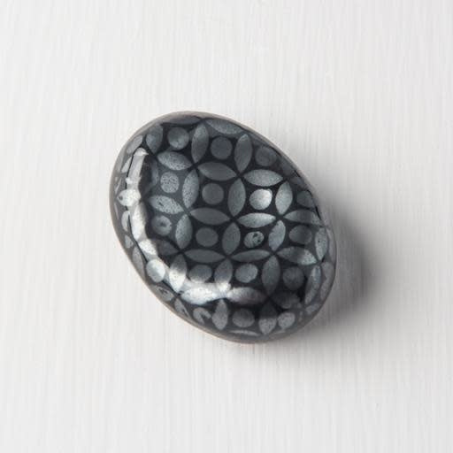 Premium Pebble Cloissone Black Glaze Chopstick Rest Dishwasher Safe
