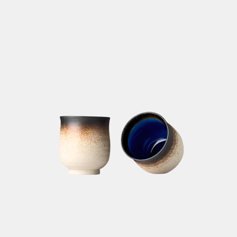 Premium 250ml Cobalt Blue Glaze Ceramic Mug Dishwasher Microwave Safe