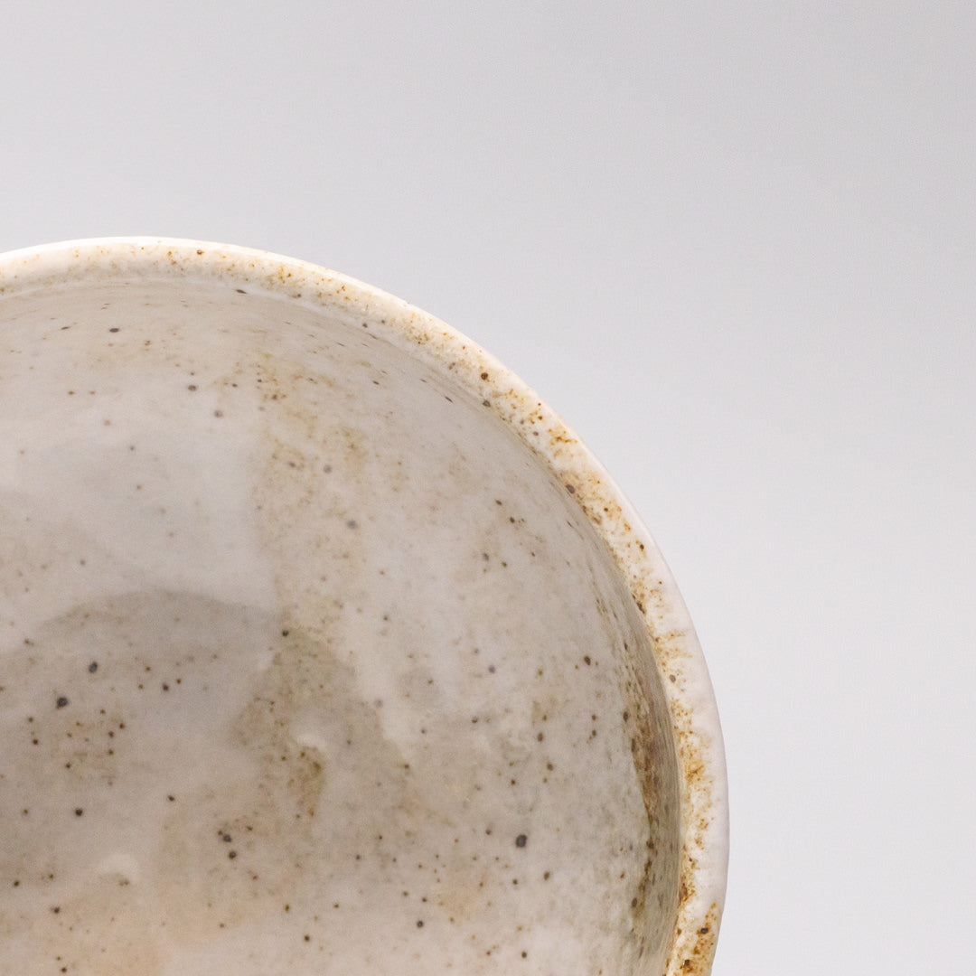 Premium Bowl – Beige Snow Bamboo Glaze 16cm
