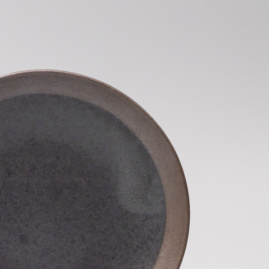 Premium Bisque Edge Saucer – Black 15cm