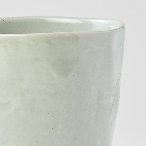 Premium 275ml Tomei Blue Glaze Lopsided Ceramic Mug Dishwasher Microwave Safe