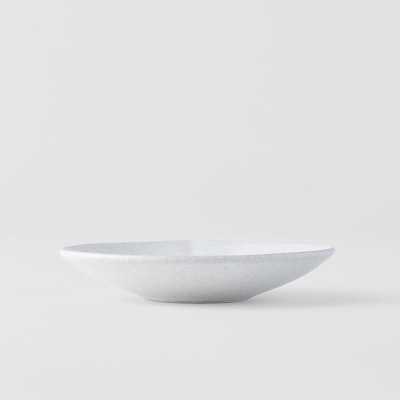Premium Plate – White Snow Leaf Glaze 12.5cm